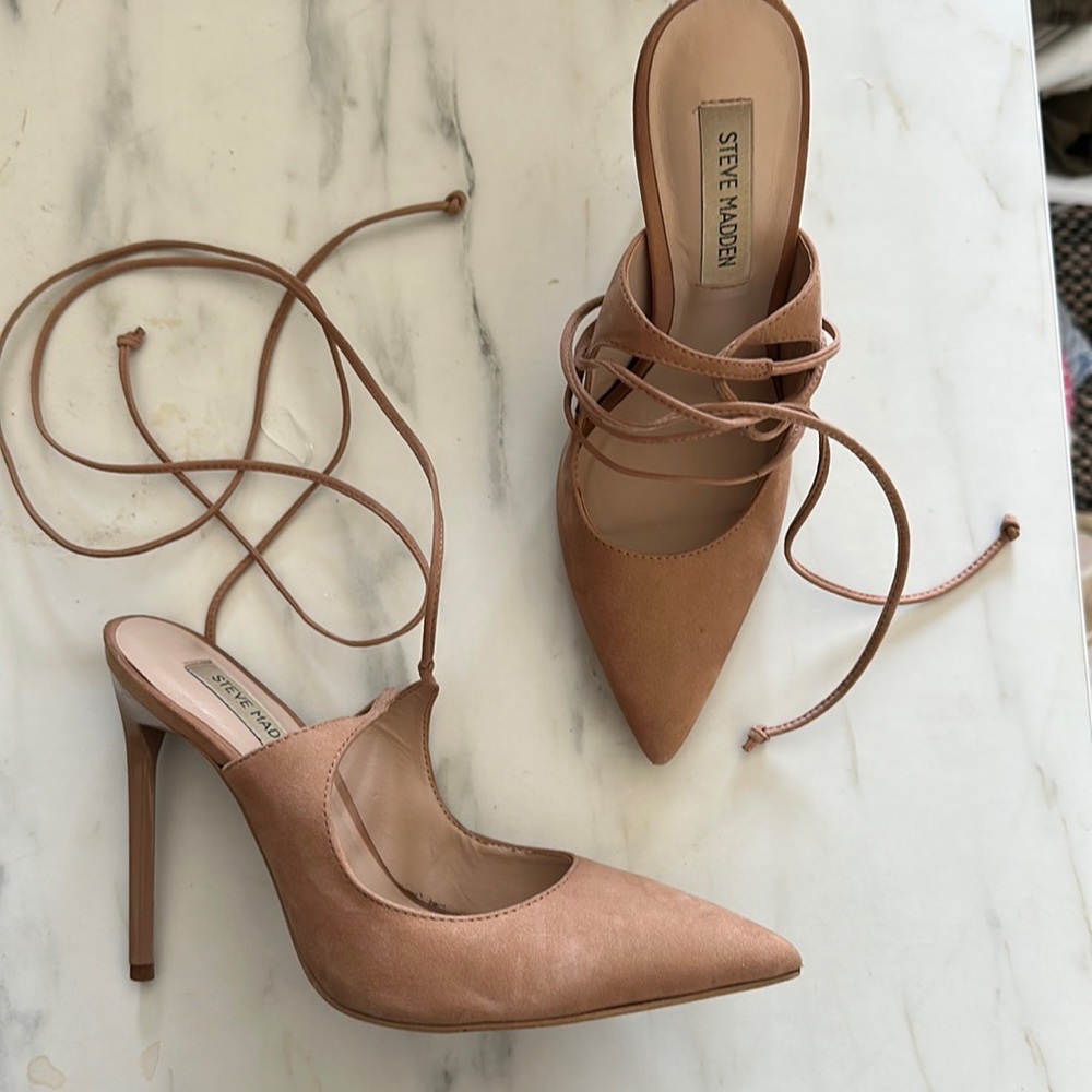 Steve Madden lace up stilettos